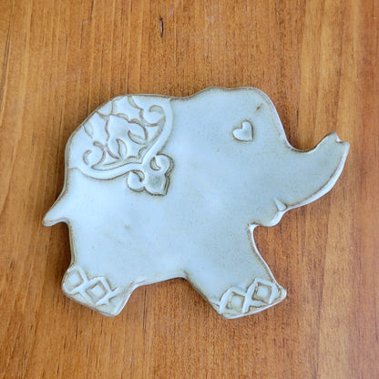 Elephant Shaped Mini Spoon Rest For Coffee Station Butter Cream