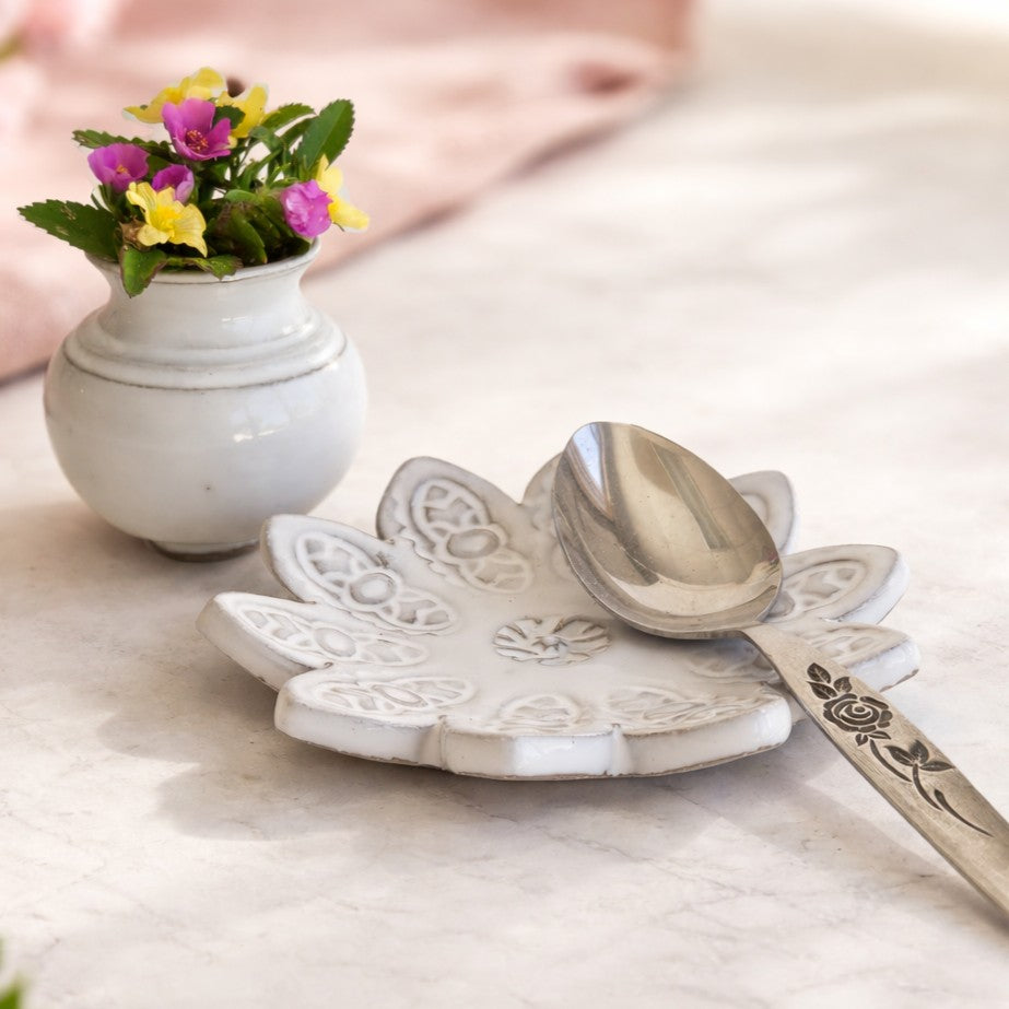 Mini Flower Teaspoon Holder for Coffee and Tea Station