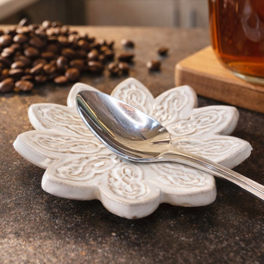 Mini Flower Teaspoon Holder for Coffee and Tea Station