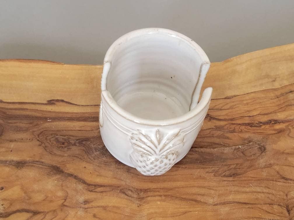 Ceramic Sponge holder beige brown Pottery ceramic House Warming