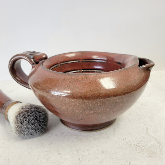 Scuttle Bowl Shaving Large Capacity Big Daddy in Iron Red