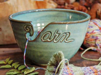 Handpainted Cat Yarn Bowlknitting Bowlceramic Yarn Bowl With 