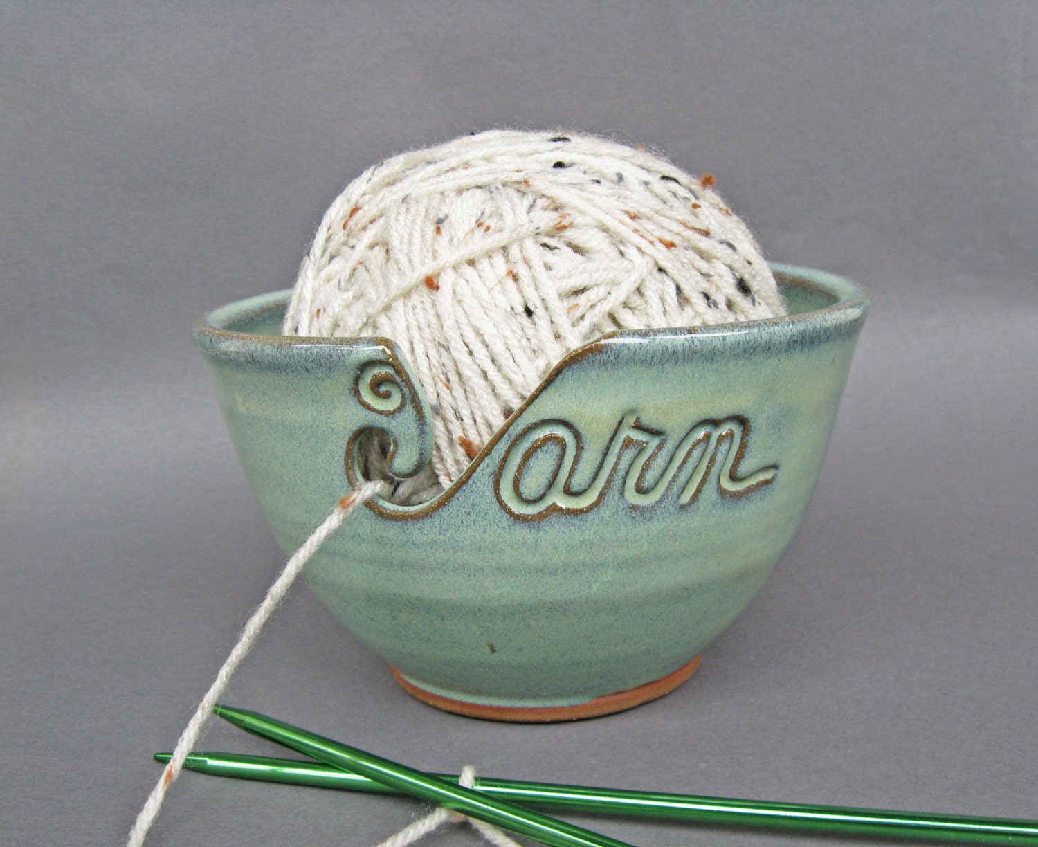 Yarn Bowl in Butter Yellow as Featured in Vogue Knitting Large