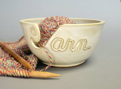 Yarn Bowl in Butter Yellow (As Featured in Vogue Knitting) Large Size READY TO SHIP