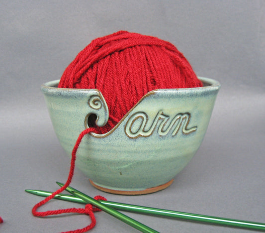 Double Yarn Bowl Caddy for Knitting and Crochet with Scissor & Notion – The  Mud Place